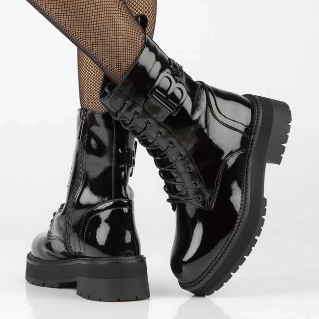 Leather ankle boots Filippo DBT6305/25 BK black