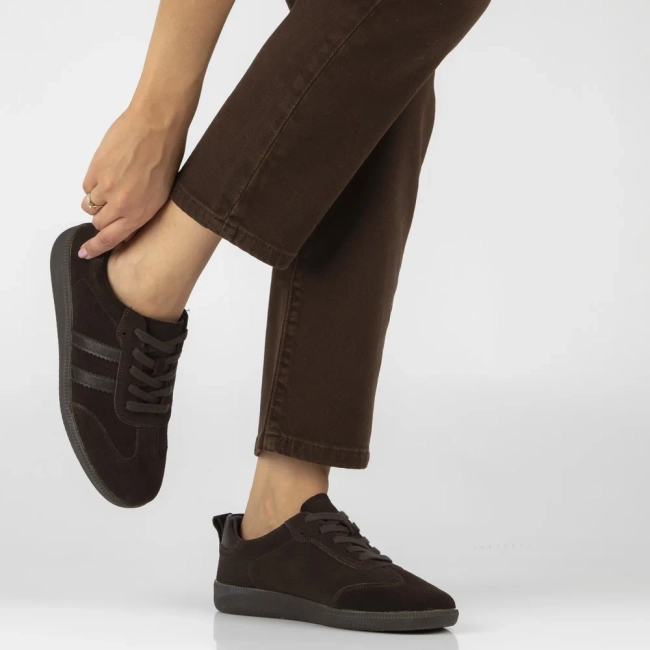 Skórzane sneakersy Filippo DP8286/26 D BR brązowe