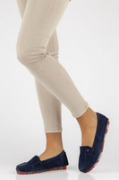 Leather loafers Filippo DP2037/23 NV RD navy blue