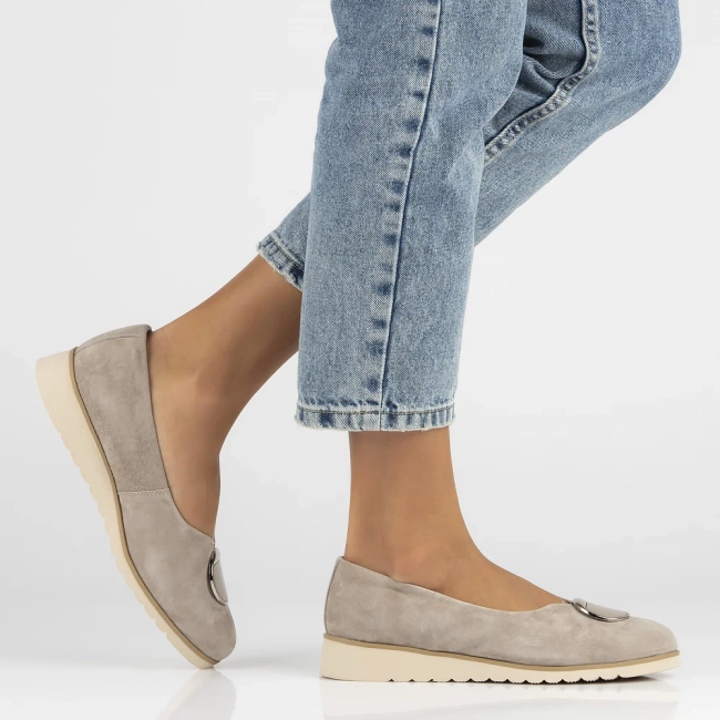 Leather shoes Filippo DP6095/24 BE beige