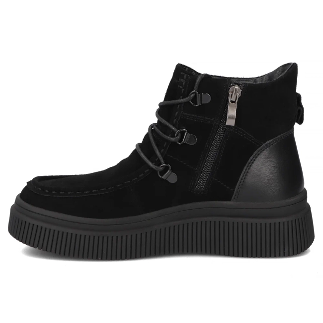 Leather ankle boots Filippo DBT7299/25 BK black