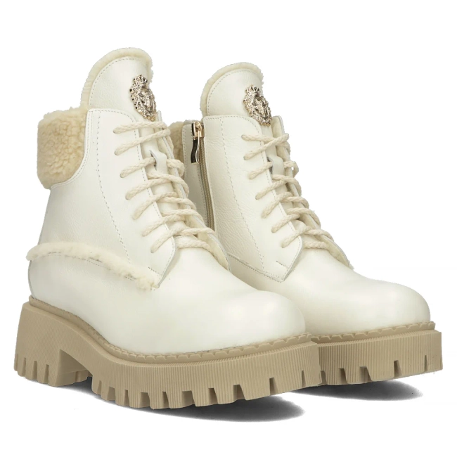Leather boots Filippo 60374 beige