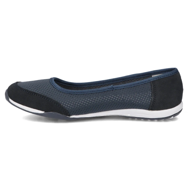Leather ballerinas Filippo DP142/25 NV navy blue
