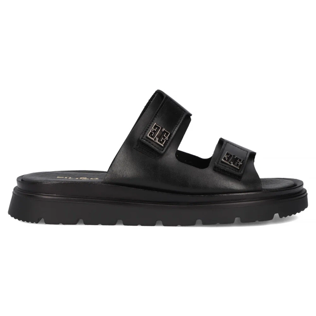 Leather flip-flops Filippo 40439 black