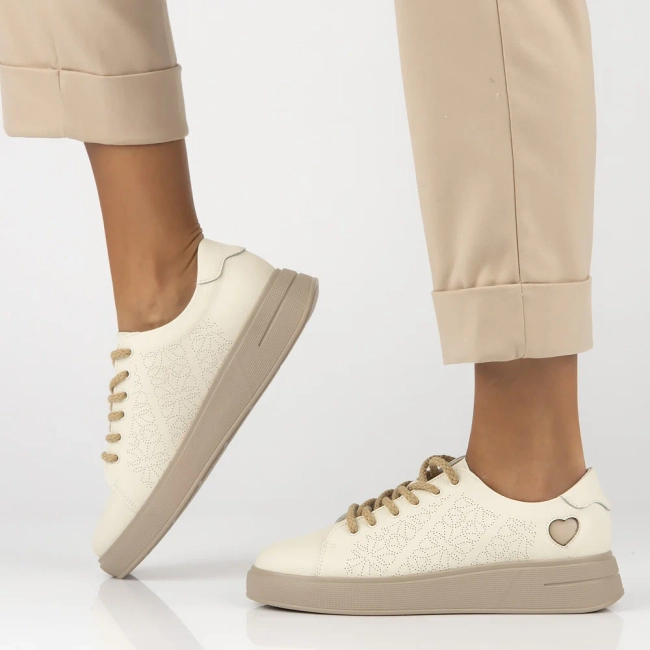 Leather shoes Filippo DP6701/25 BE beige