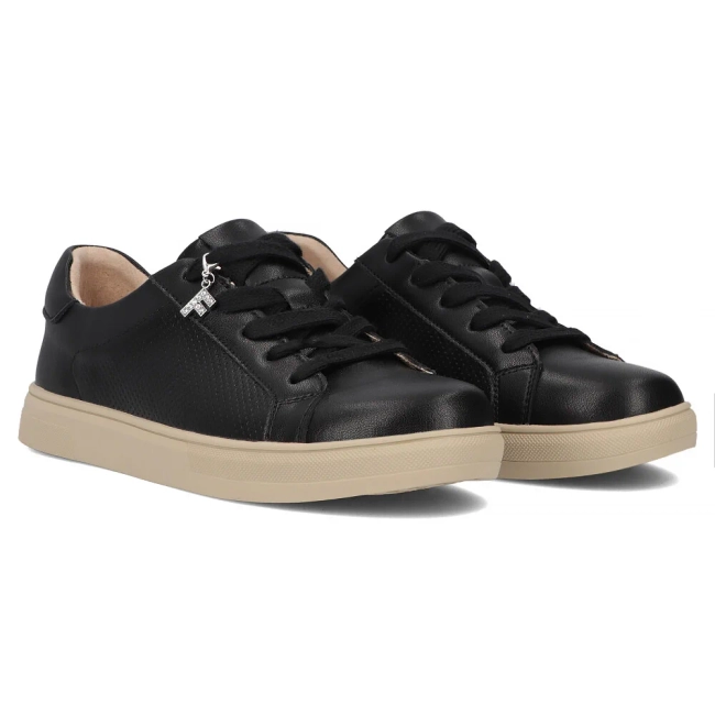 Leather shoes Filippo DP6808/25 BK black