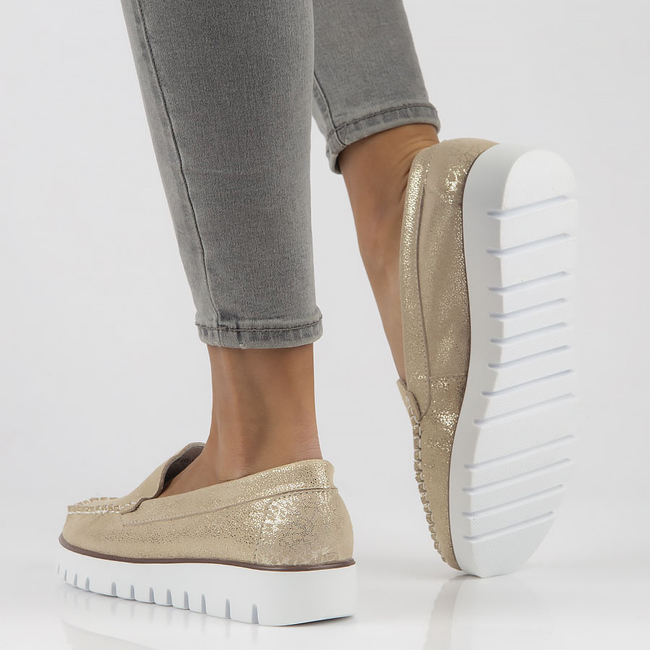 Leather loafers Filippo DP3534/22 GO gold