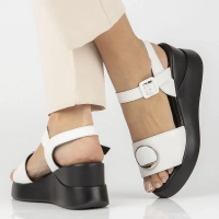 Leather sandals Filippo DS4411/24 WH white