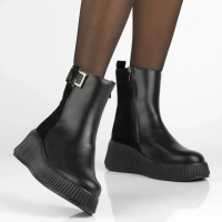 Leather ankle boots Filippo DBT7268/25 BK black