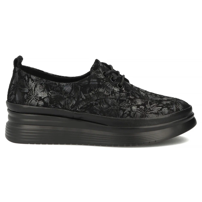 Leather shoes Filippo DP7960/26 BK FL black