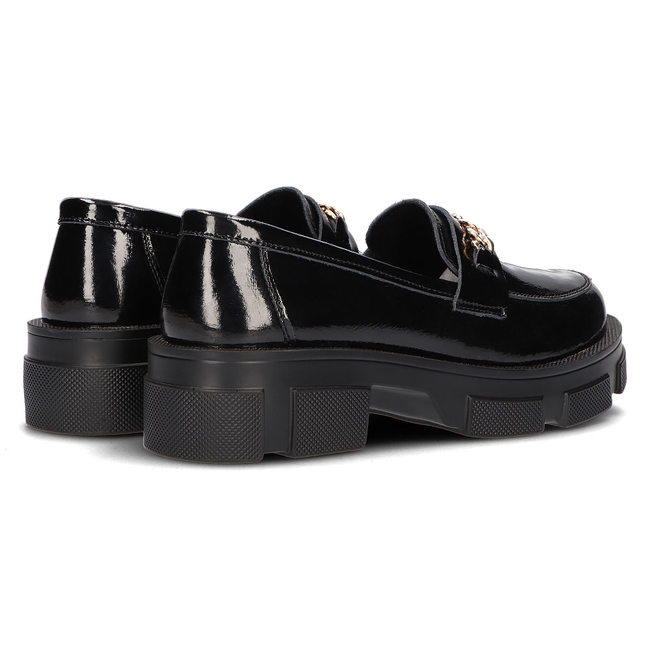 Leather shoes DP3219/21 BK black