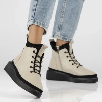 Leather ankle boots Filippo DBT4799/25 BE beige