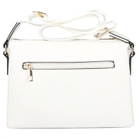 White handbag velluto