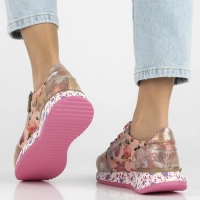 Leather sneakers Laura Vita delphine 06 cerise pink