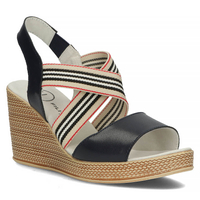 Skórzane sandały Filippo DS3520/22 NV granatowe