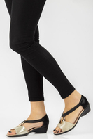 Leather sandals Filippo DS096/17 BE BK beige