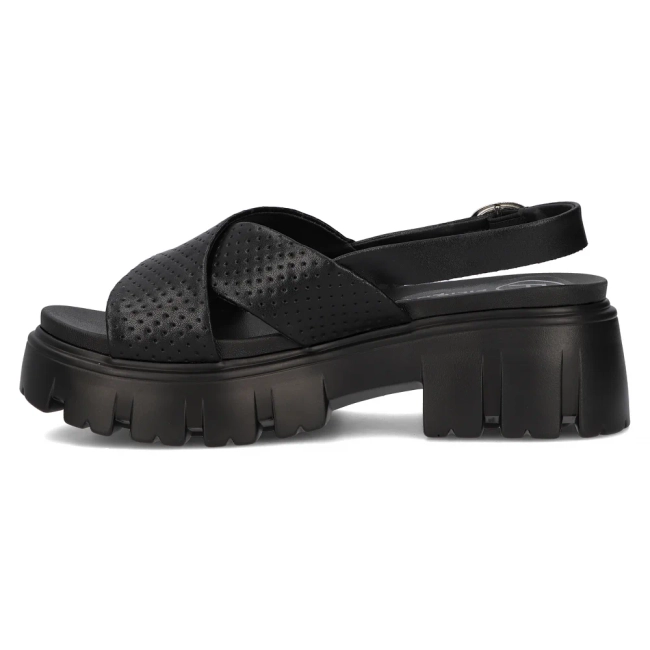 Leather sandals Filippo DS6059/24 BK black