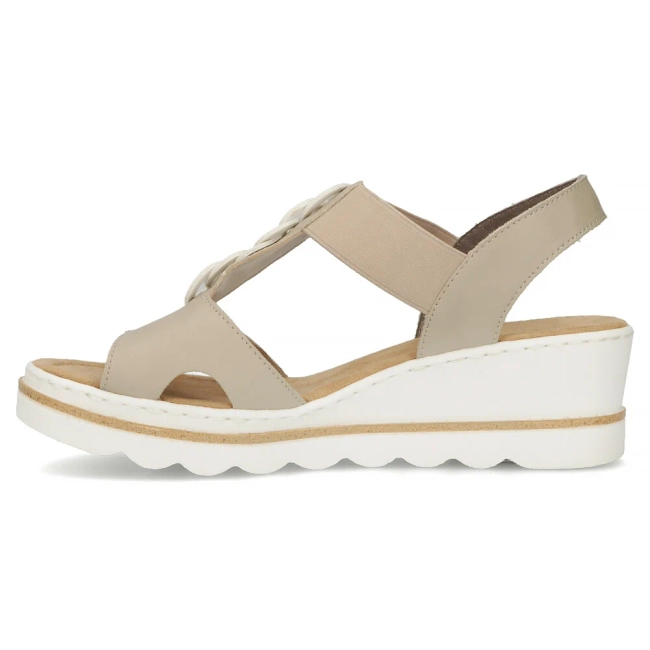 Sandals Rieker 67498-62 beige