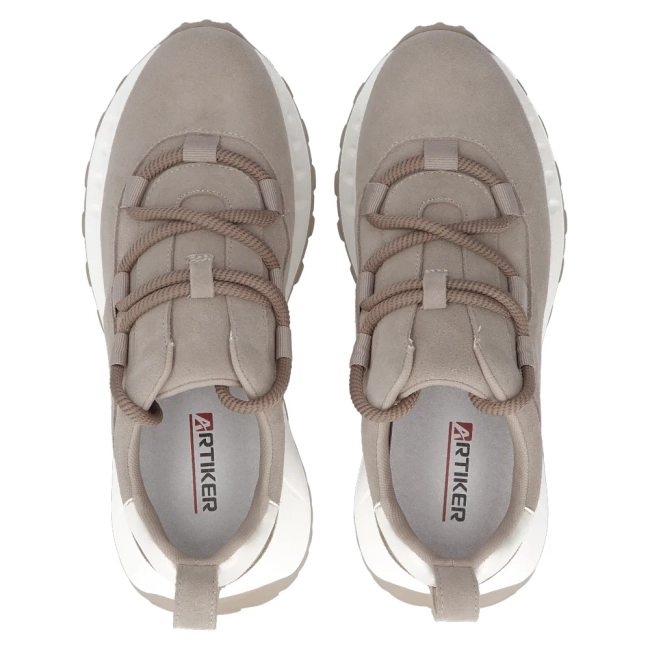 Leather shoes Artiker 54C1409 beige