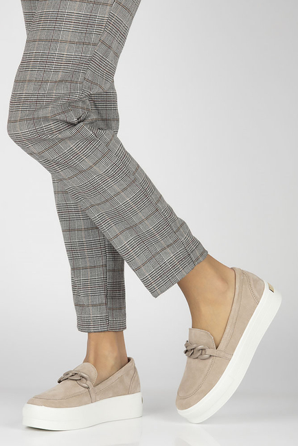 Leather shoes Filippo DP4484/23 BE beige