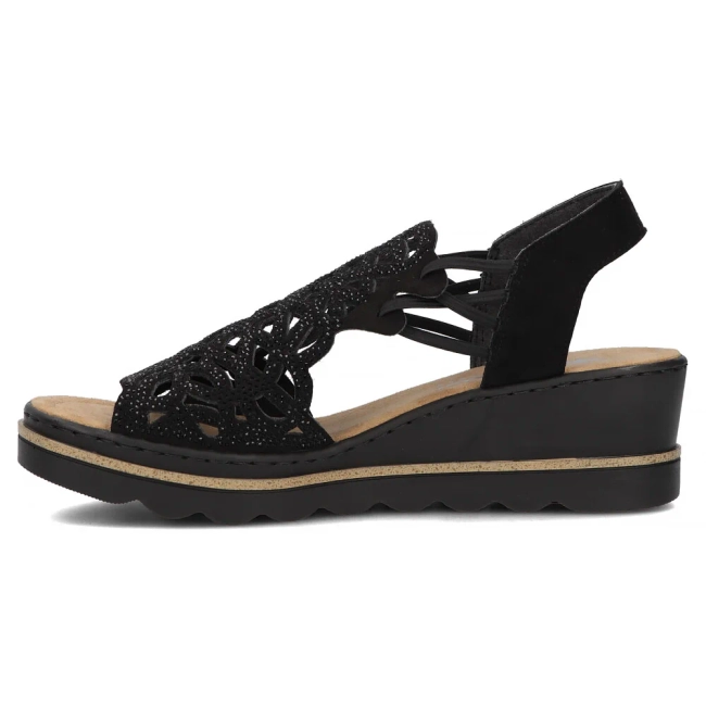 Sandały Rieker 67465-00 czarne