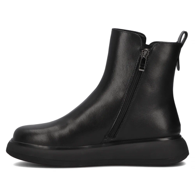 Leather ankle boots Filippo DBT6552/24 BK black