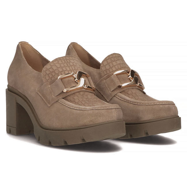 Leather shoes Filippo 20097 taupe