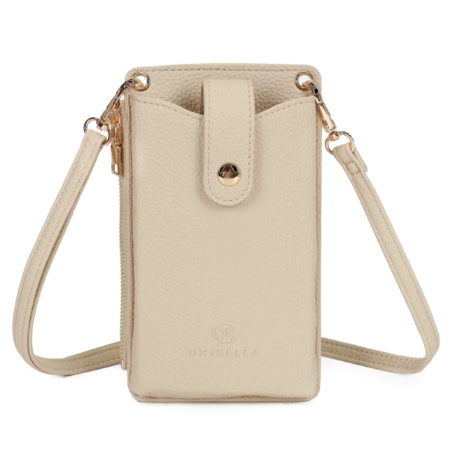 Beige shoulderbag luna pocket