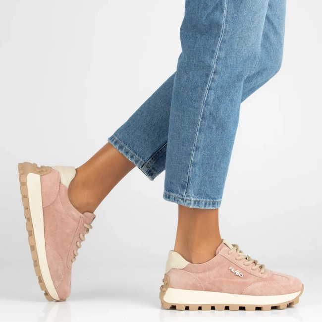 Leather sneakers Filippo DP7498/26 PI pink