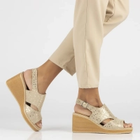 Leather sandals Filippo DS6010/24 GO gold