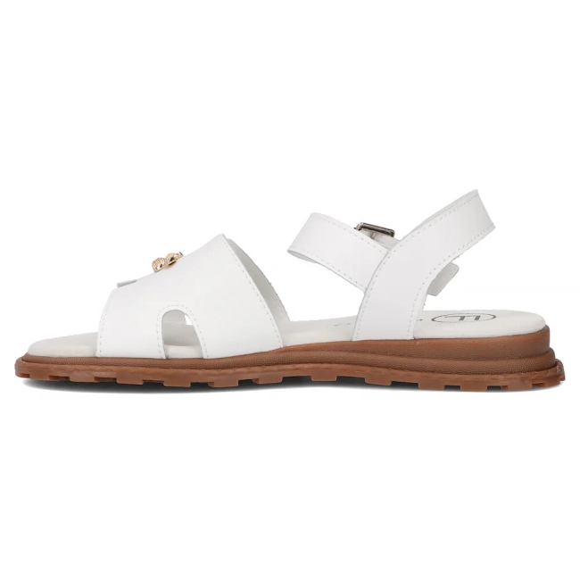 Leather sandals Filippo DS7031/25 WH white