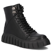 Leather ankle boots Filippo DBT6312/25 BK black