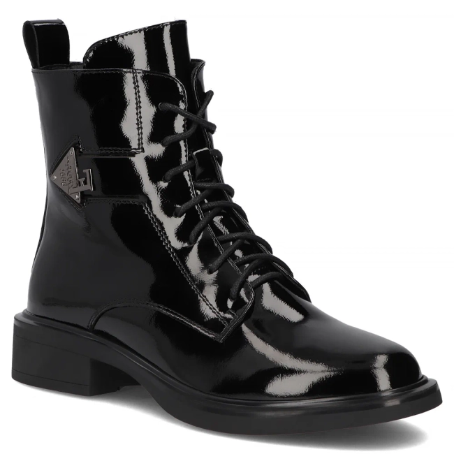 Leather ankle boots Filippo DBT7315/25 BK black
