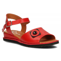 Leather sandals Filippo DS3913/22 RD red