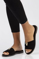 Leather Slippers Filippo LH-200 black