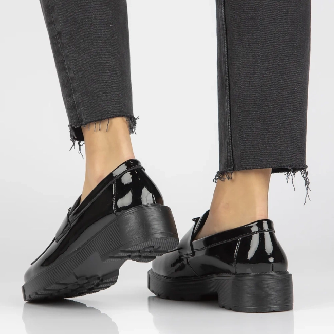 Leather shoes Filippo DP4710/23 BK black