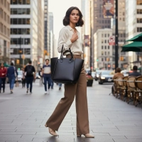 Black shoulderbag wing bag