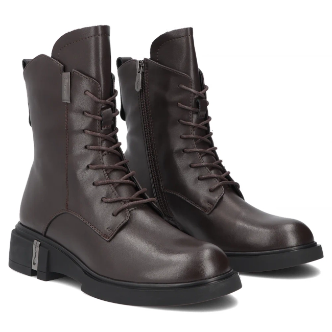 Leather ankle boots Filippo DBT8025/26 D BR brown