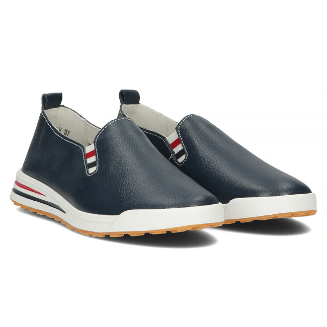 Leather shoes Filippo DP3510/23 NV navy blue