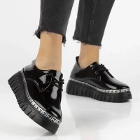 Skórzane sneakersy Filippo DP6846/25 BK L czarne