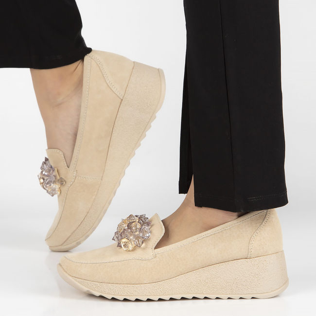 Leather shoes Filippo DP4563/23 BE beige