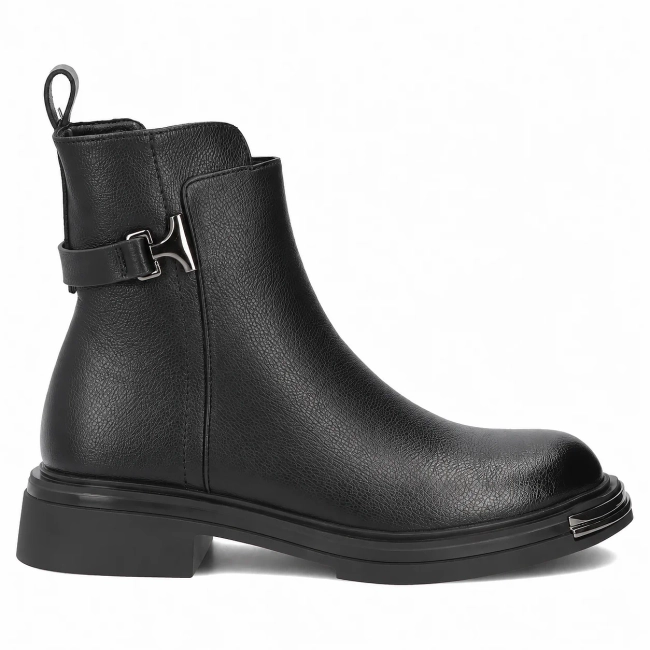 Leather ankle boots Filippo DBT8044/26 BK black