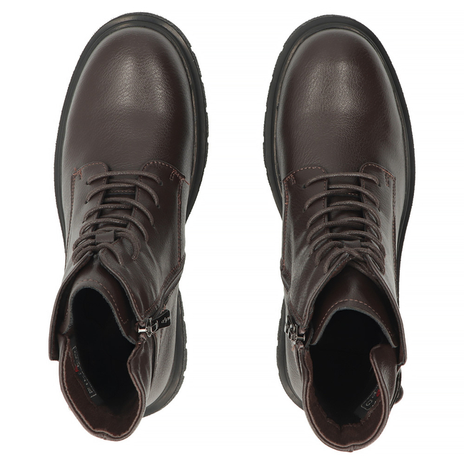 Skórzane botki Filippo DBT8018/26 D BR brązowe