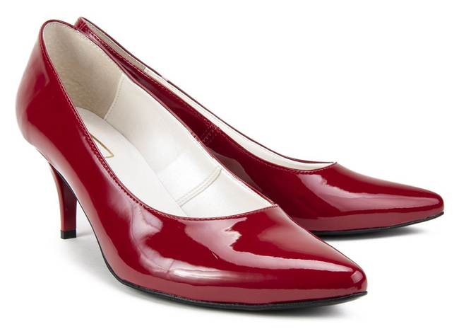 Czółenka FILIPPO 2161 czerwony lakier