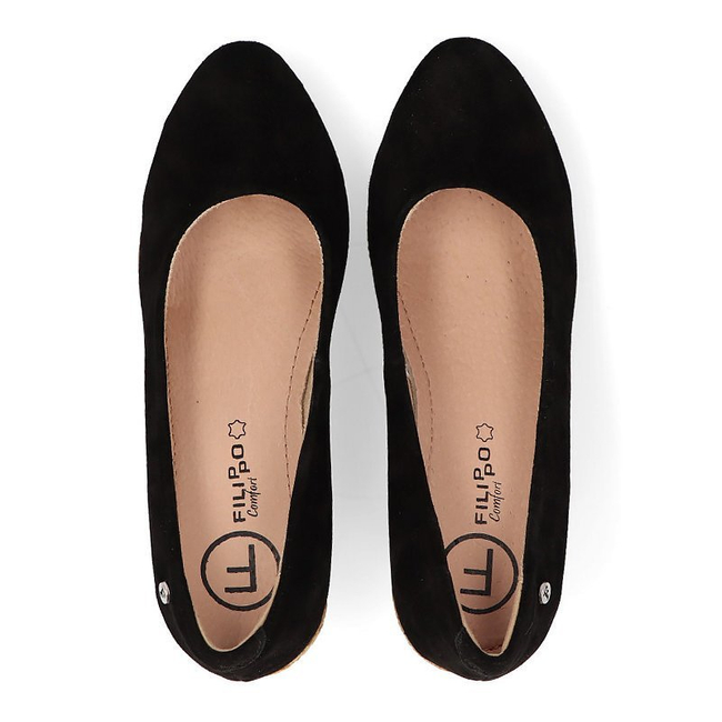 Leather shoes Filippo DP1328/21 BK black