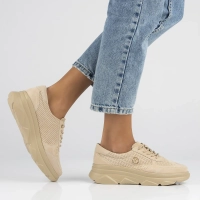 Skórzane Sneakersy Filippo DP2138/24 BE BE beżowe