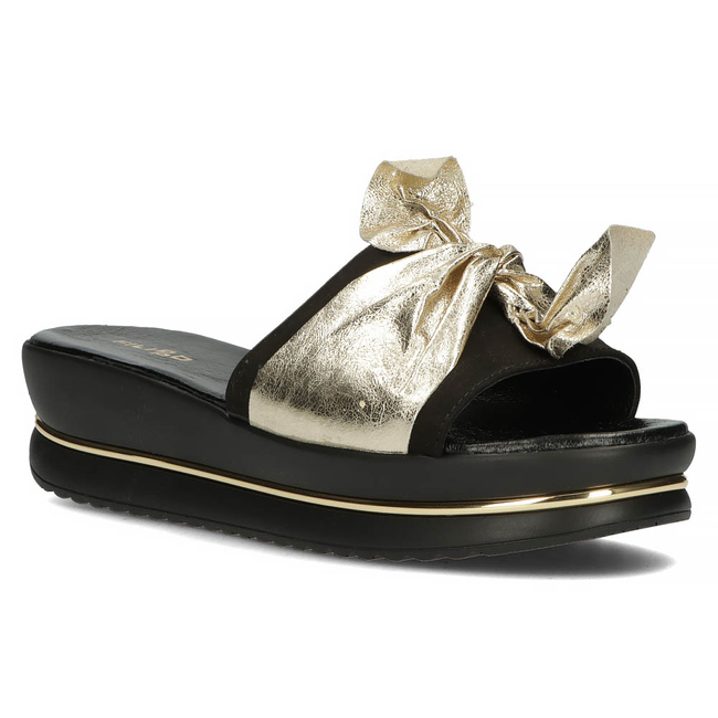 Leather flip-flops Filippo 40230 black