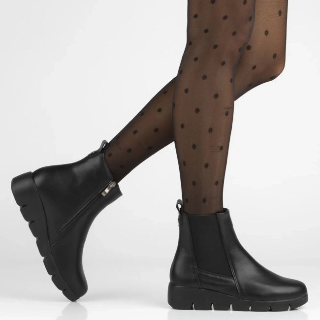 Leather ankle boots Filippo DBT7293/25 BK black