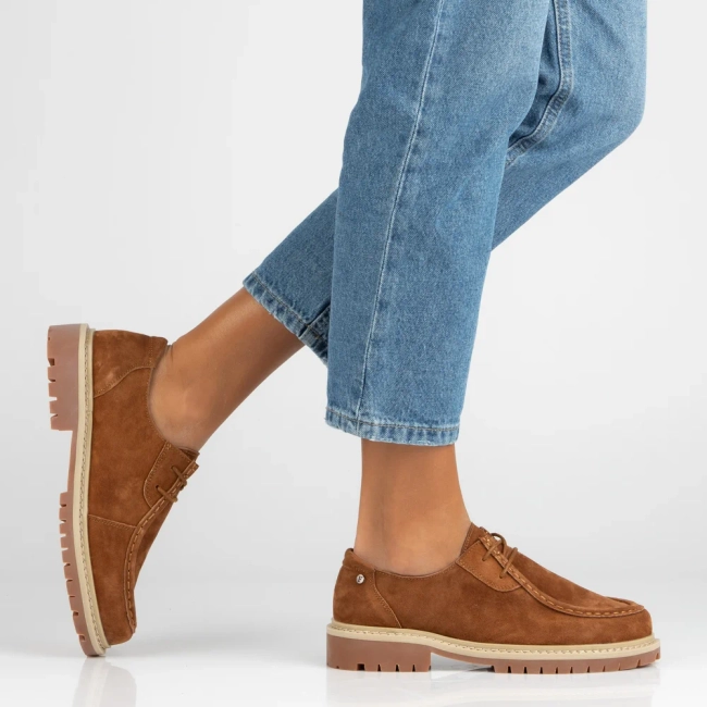 Leather shoes Filippo DP7497/26 BR red