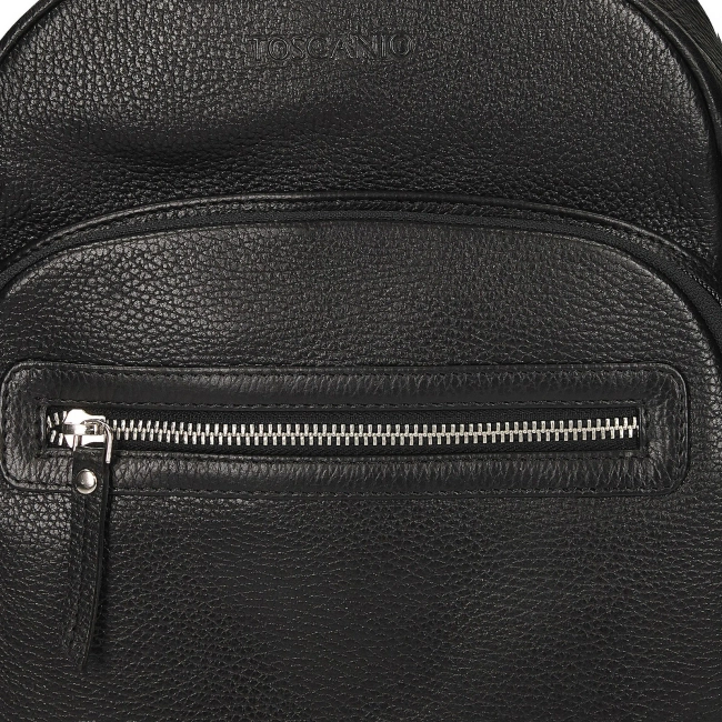 Leather backpack Toscanio T1144 black